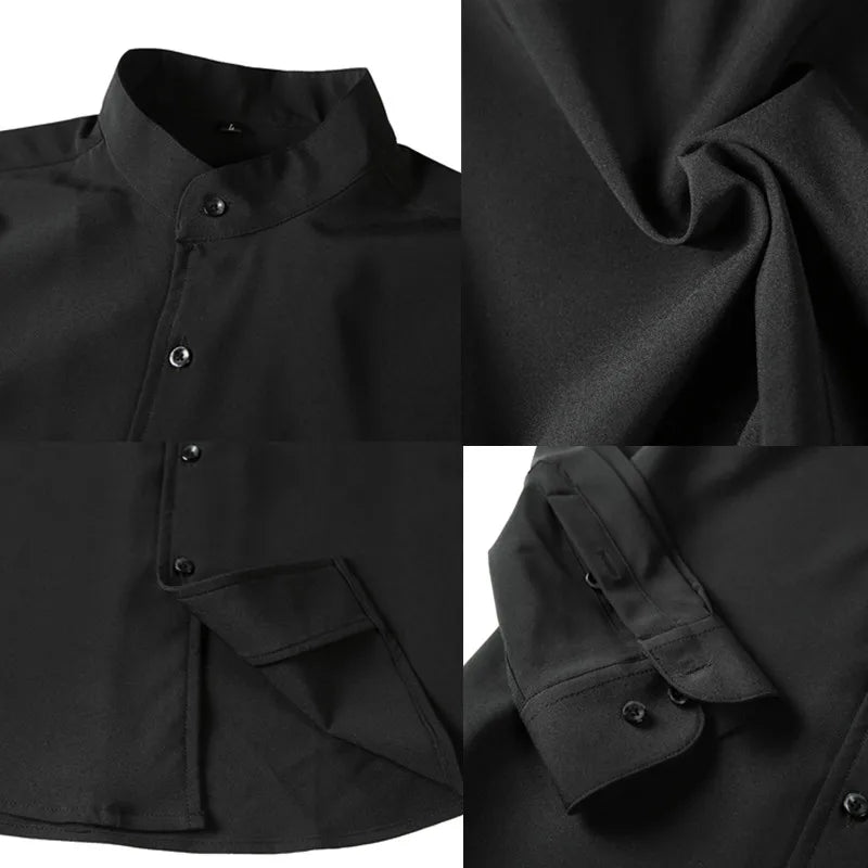 Elegant Long-Sleeve Formal Shirt for Weddings and Business Events 