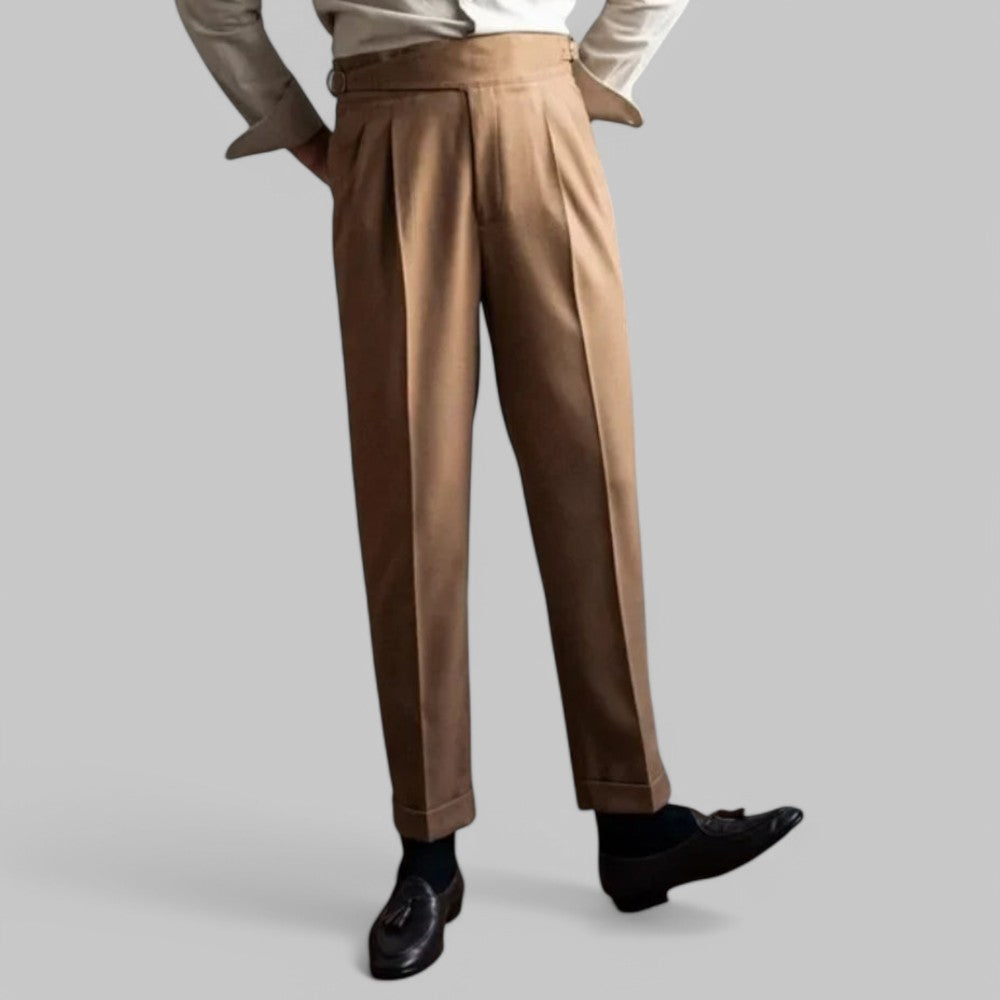 High-Waisted Classic Trousers with Straight-Leg Design – Italian Style for Timeless Elegance and Versatile Outfits 1