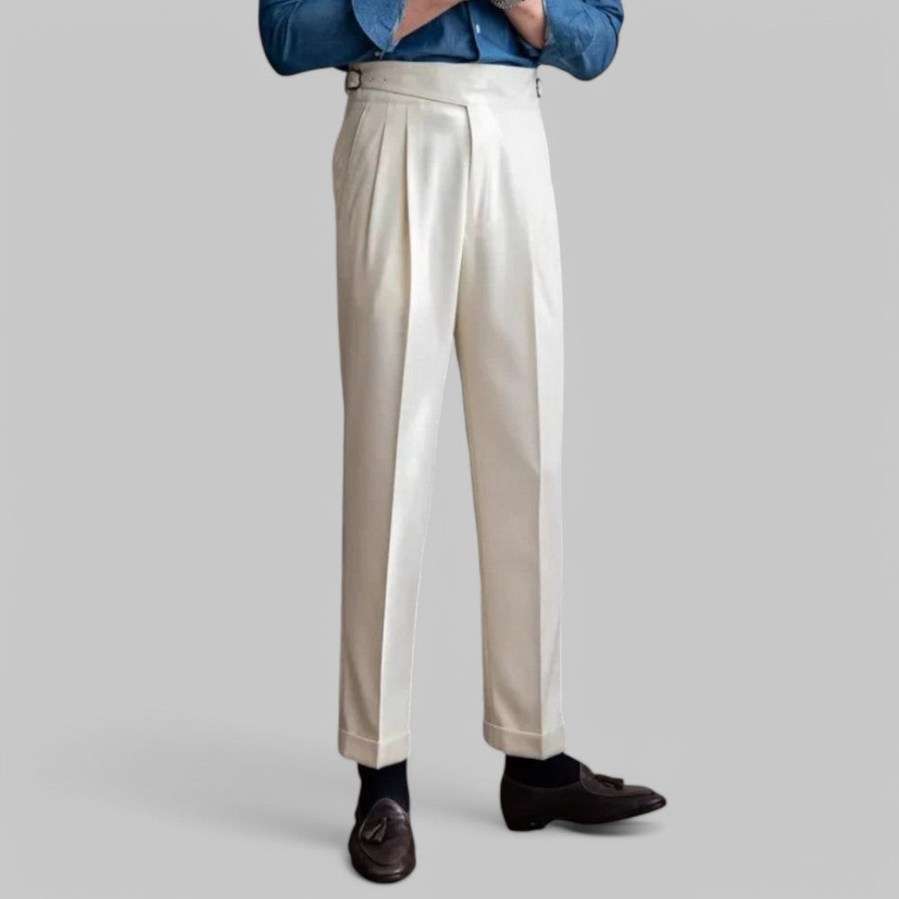 High-Waisted Classic Trousers with Straight-Leg Design – Italian Style for Timeless Elegance and Versatile Outfits 3