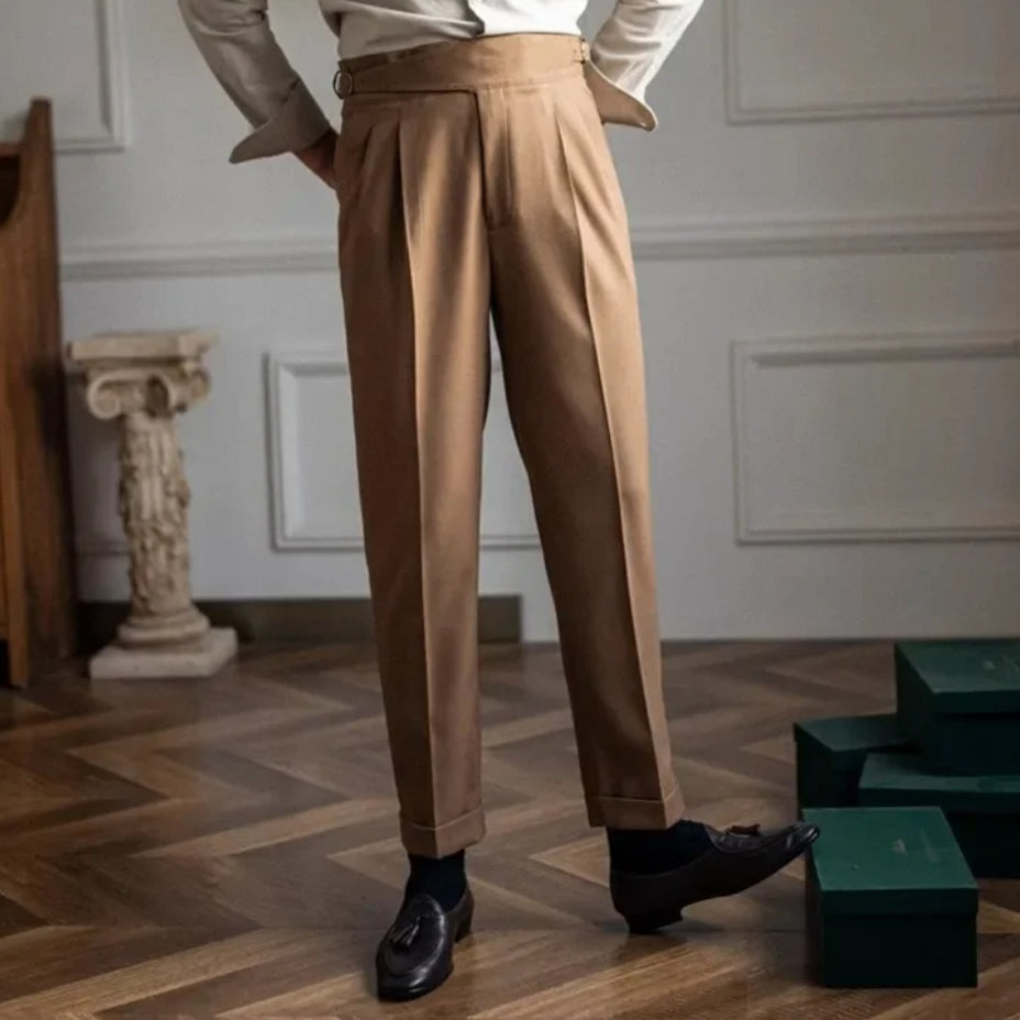 High-Waisted Classic Trousers with Straight-Leg Design – Italian Style for Timeless Elegance and Versatile Outfits 5