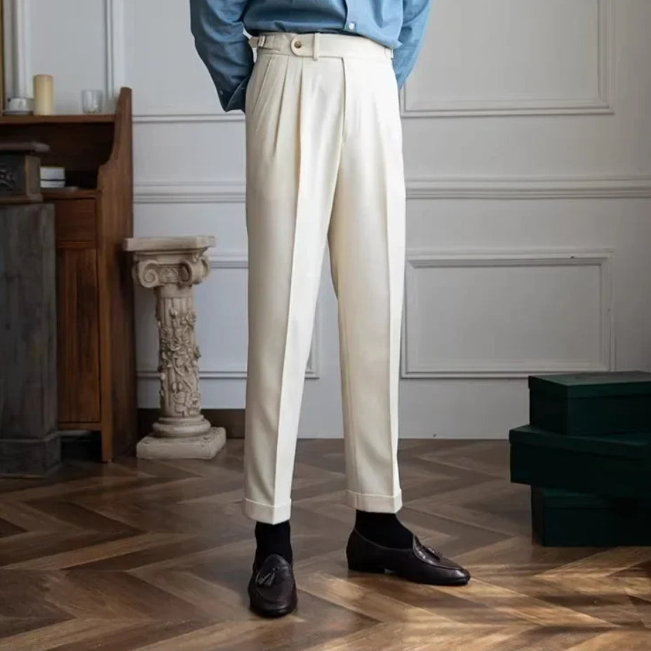 High-Waisted Classic Trousers with Straight-Leg Design – Italian Style for Timeless Elegance and Versatile Outfits 6