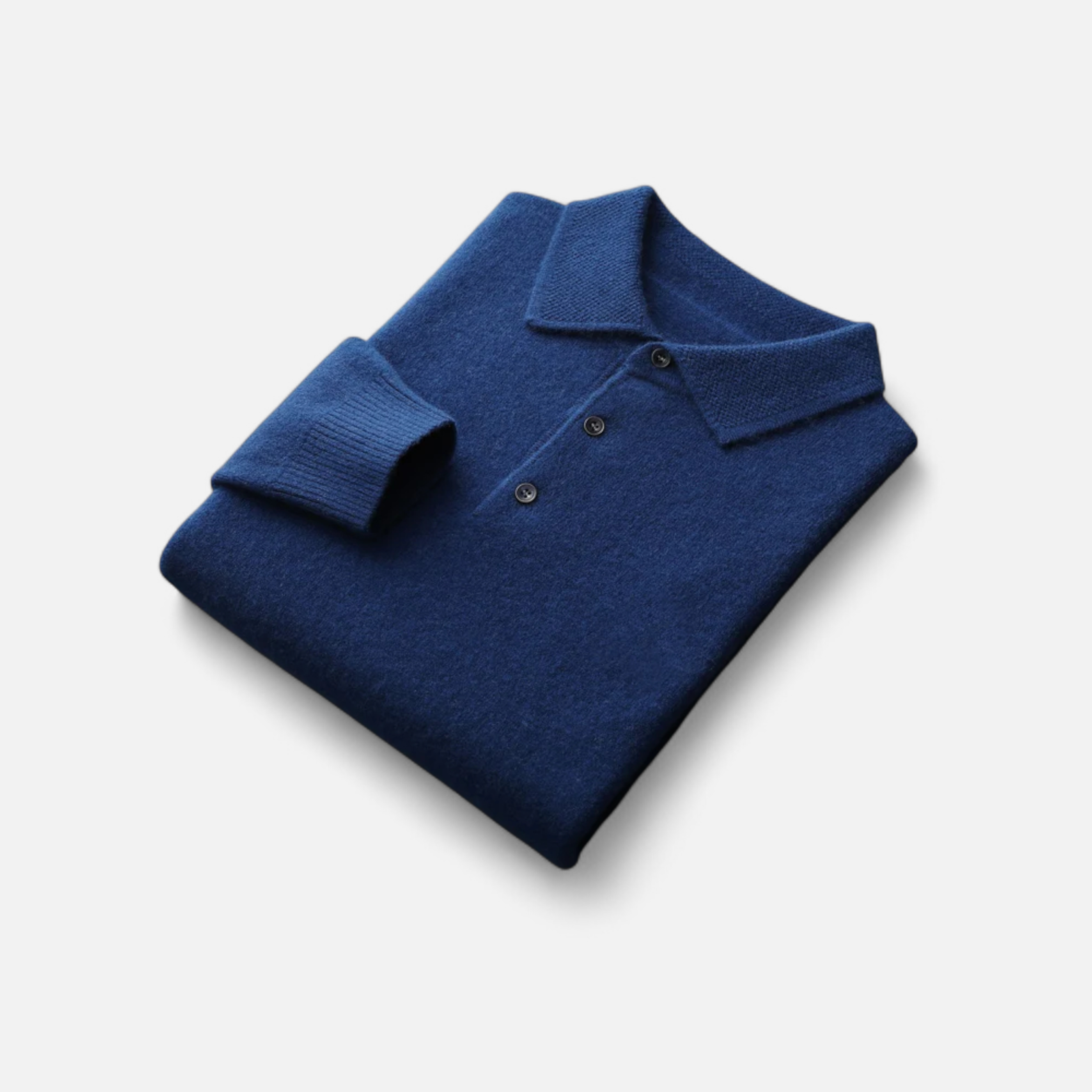 Men's Merino Wool Polo Sweater with Cashmere Softness – Lightweight Jacquard Knit for Spring and Autumn 12
