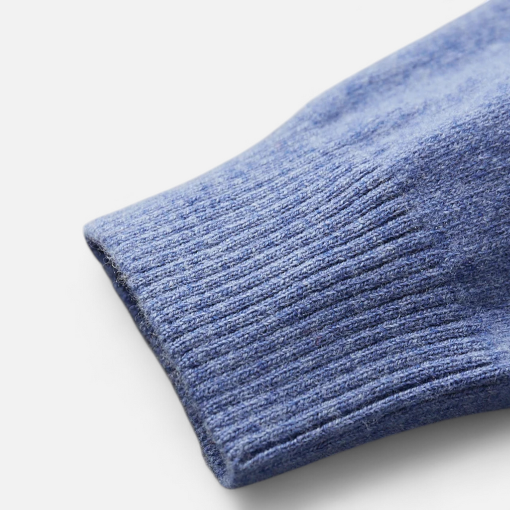 Men's Merino Wool Polo Sweater with Cashmere Softness – Lightweight Jacquard Knit for Spring and Autumn 6