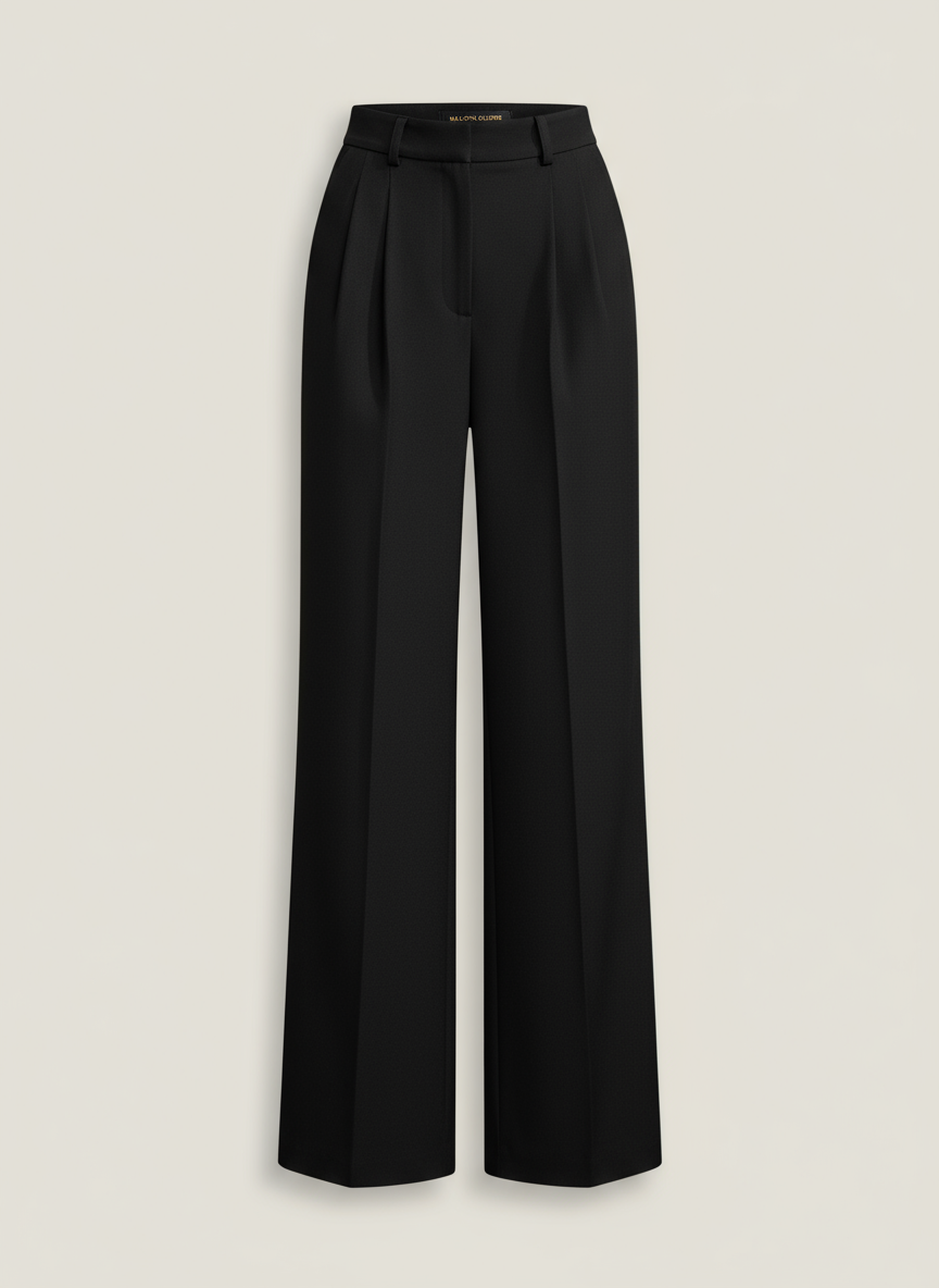 Maison Guerre - Women's Black Wide Leg Trousers